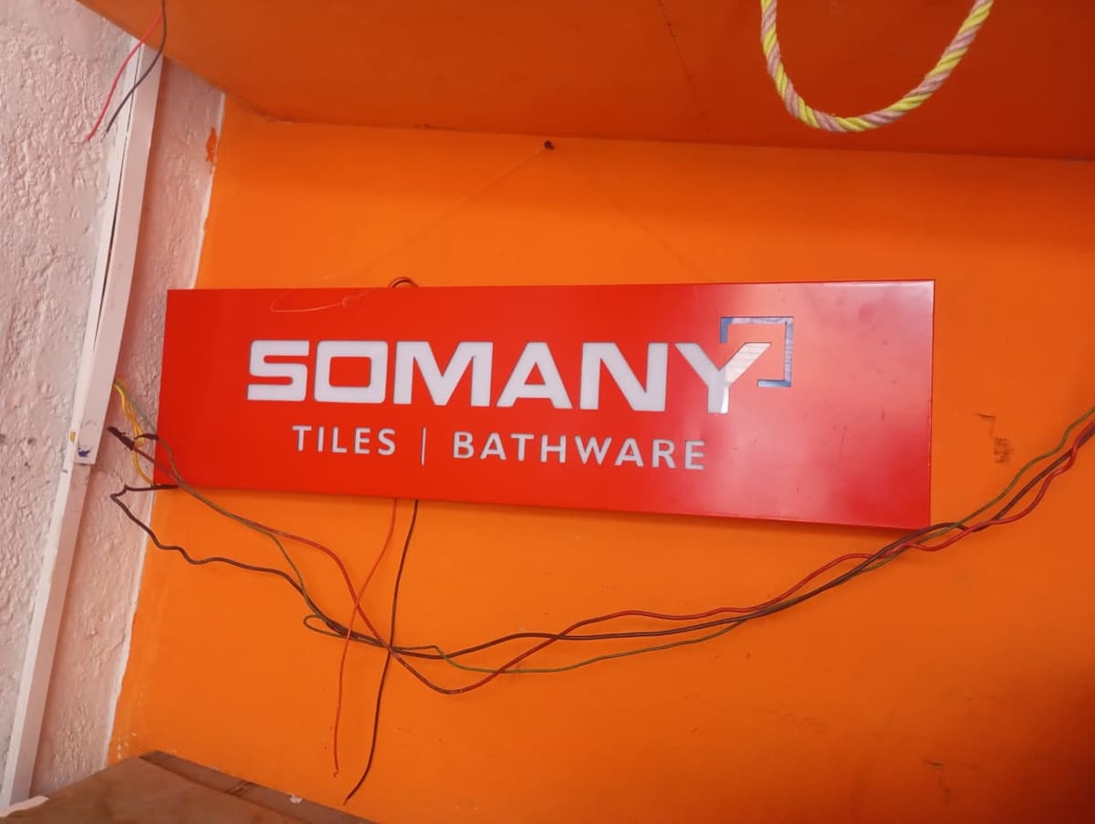2D brand board for Somany — Glow N Sign Nepal