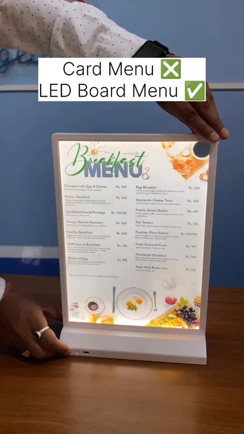 Is your menu missing that "wow" factor? 🤔 Upgrade to an LED board menu from Glow & Sign N